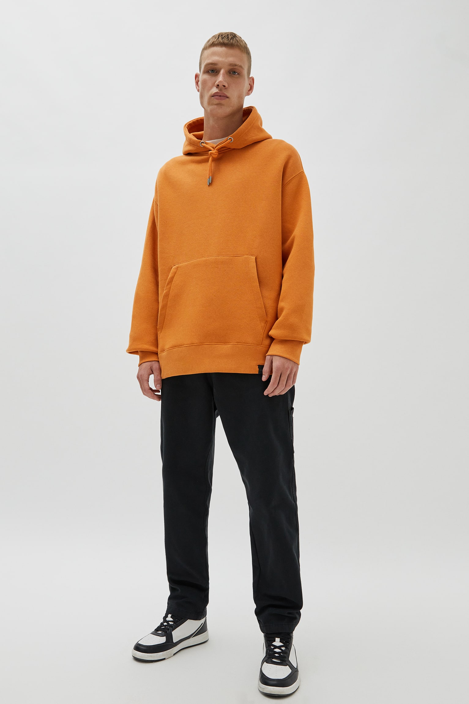 pocketmen4 Pouch Pocket Hoodie Orange