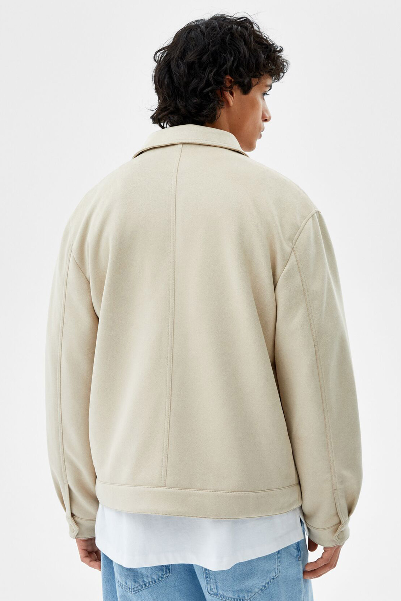 suede2 Faux Suede Jacket With Pockets