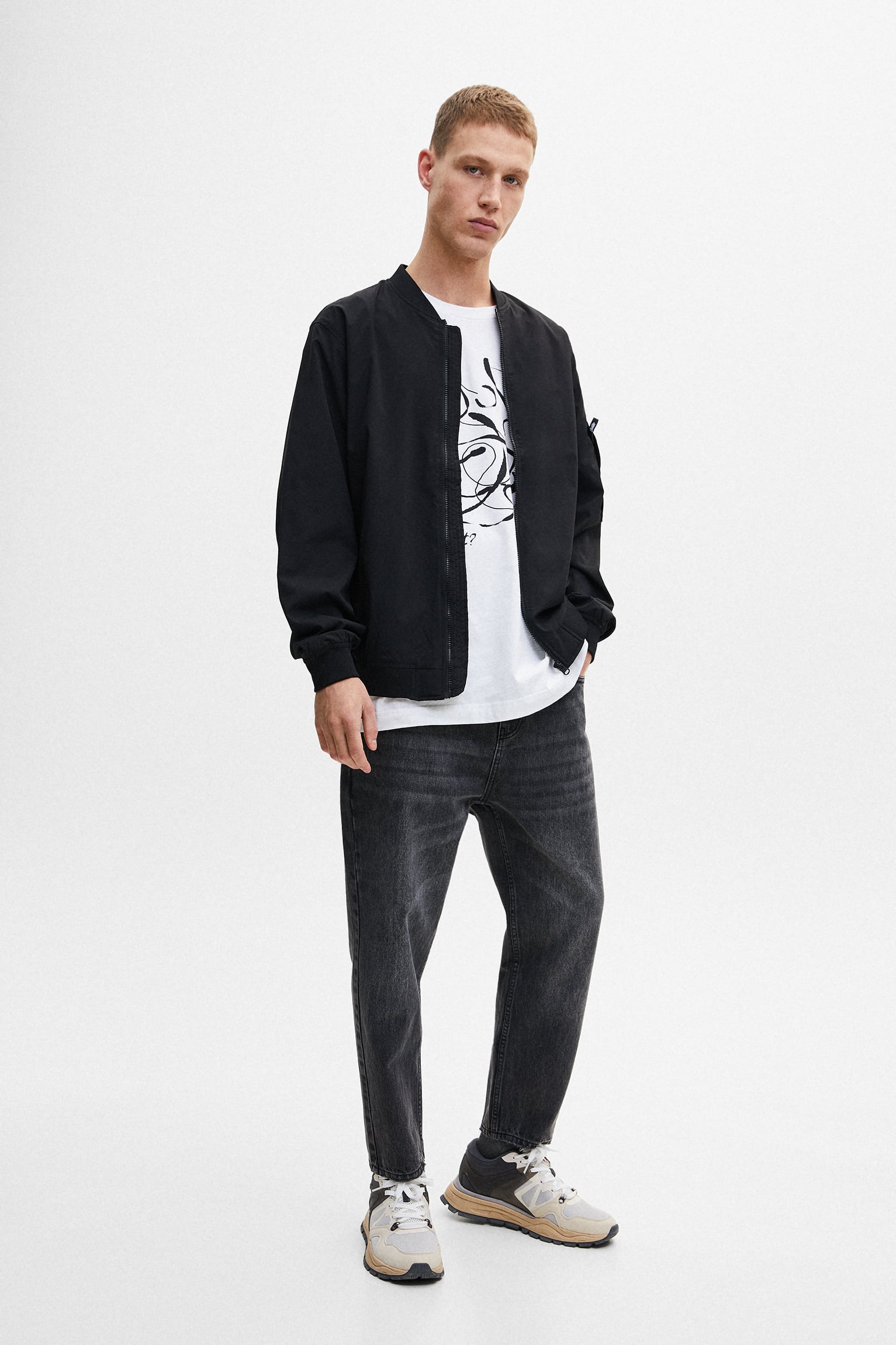 zipped4 Lightweight Zipped Bomber Jacket